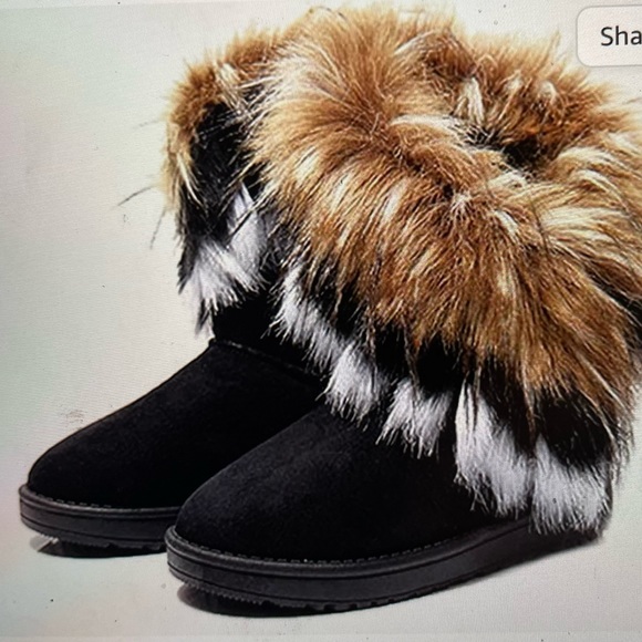 king Mas Shoes - 🆕NWT Authentic King Ma woman’s fur snow boots Size9